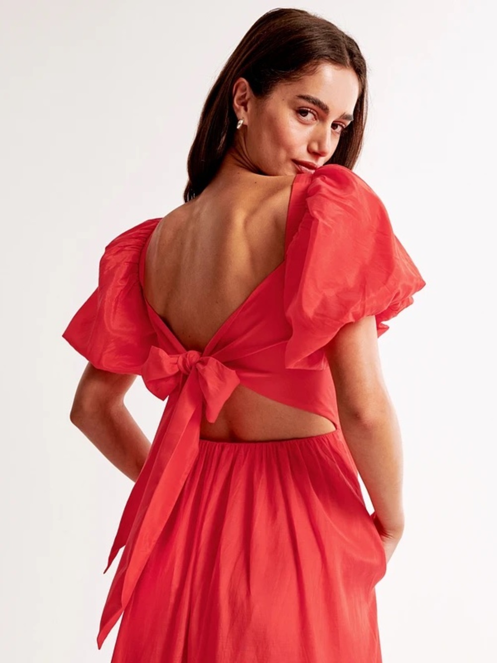 Abercrombie | Emerson Drama Bow-Back Tall Maxi Dress - Picture 3 of 6
